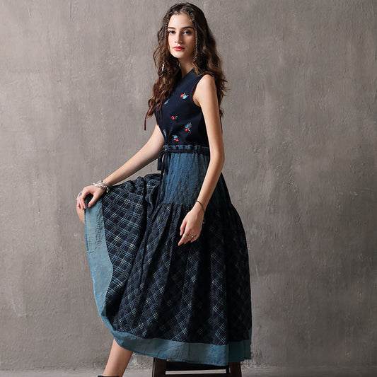 Brianna Embroidery Midi Dress